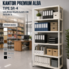 RAK ARSIP BESI KANTOR PREMIUM ALBA TIPE SR-4 SUSUN 5 RAJARAK(1) RAK ARSIP BESI KANTOR PREMIUM ALBA TIPE SR-4 SUSUN 5, UKURAN 95x43,5x185 CM | RAJARAKBESI.ID - RAJA RAK INDONESIA